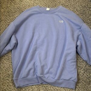 ALO accolade crew neck in Lilac Skies